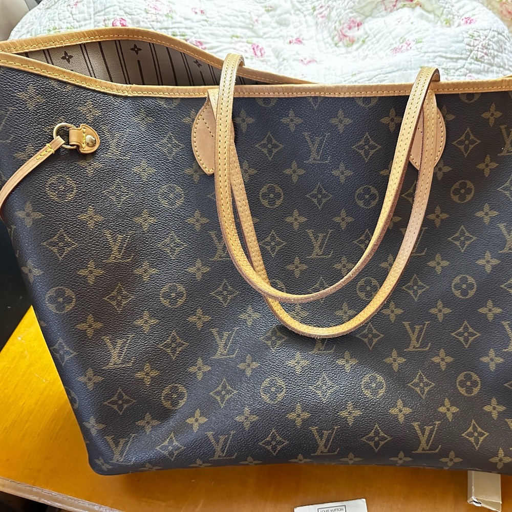 Louis Vuitton New Neverfull GM Monogram Tote Bag LV Brown